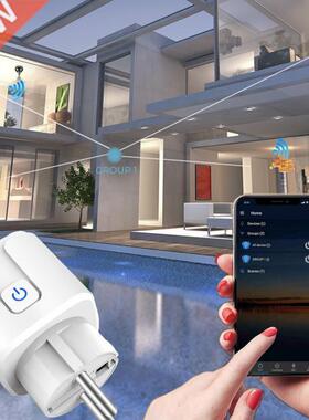 16A EU Smart Plug ZigBee WiFi Socket Power Monitor Smart Hom
