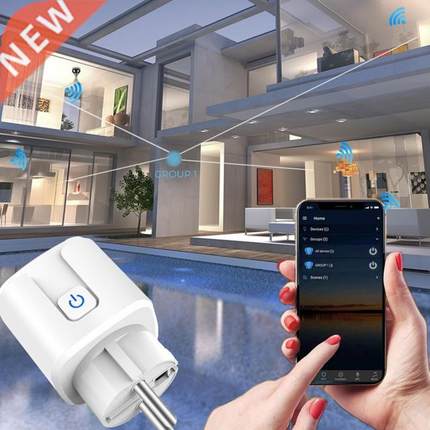 16A EU Smart Plug ZigBee WiFi Socket Power Monitor Smart Hom