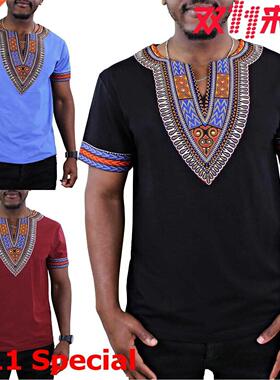 2019速卖通非洲男士T恤rican men's t-shirtsфутболки