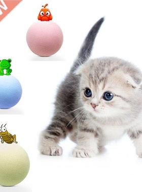 Pet Toy Interactive Ball Pet Squeaky Toy Cat Toy Play Chewin