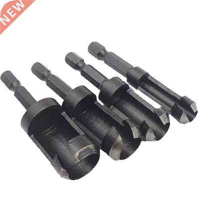 4-Piece Plug Cutter Change 1/4 Hex Shank 6mm 10mm 1mm 16mm