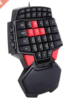 wired Gaming keyboard double space left and right hand USB s