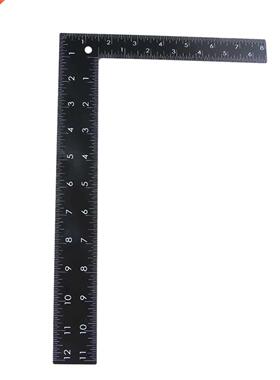 1PC Measuring Square Ruler Leathercrt lack Tempered Stain