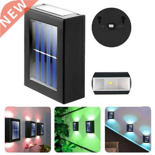 Outdoor Solar Wall Lights for Deck Patio Stairs Yard Solar