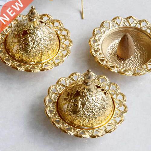 Gold Metal Incense Burner Small Haneld Aroma Burner