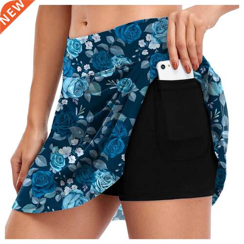 Summer Sports Tennis Yoga Skorts Women Sport Tennis Inner Sh