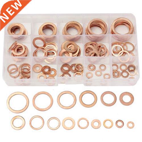 150 Pcs Solid Copper Washers Sump Plug Assorted Washer Set B