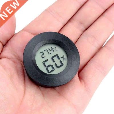 2In1 Thermometer Hygrometer Round Shape LCD Display Reptile