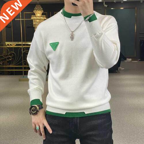 Autumn Winter Casual Men's Sweater Long Sleeve Slim Knitted
