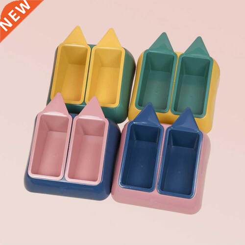 Pet Dog Double Feeding Food Bowls Anti Choking Pet Puppy