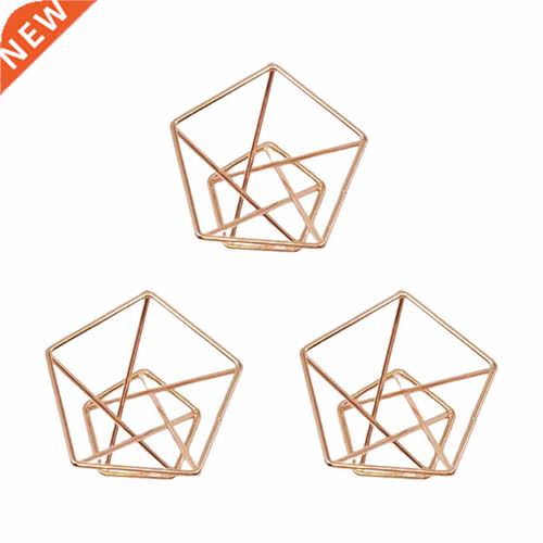 3PCS Metal Plant Stand Geometric Metal Plants Stand Elegant