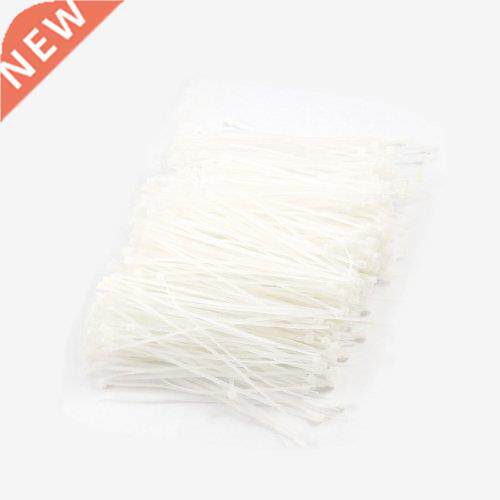 1000 Pcs White Cable Zip Tie Fasten Wrap 60mm x 2mm