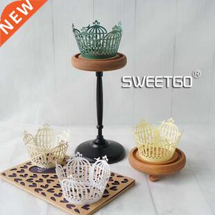 Wedding Cup Cake Surrounding Border Forest Art Paper Cups