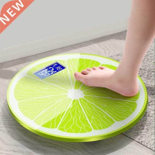 Cartoon Lemon Pattern Bathroom Scales For Weighing Body Weig