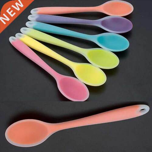 Colorful Silicone Spoon Heat Resistant Easy To Clean Non-sti