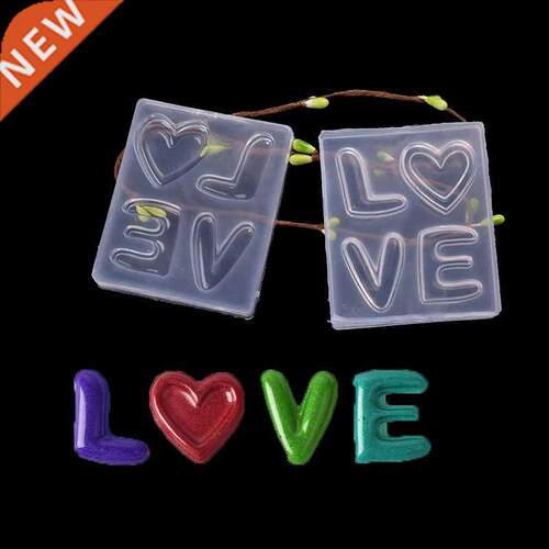 Transparent Love Letters Form Silicone Cake Mold Chocolate