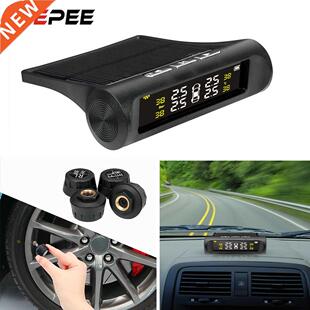 Solar Power Car TPMS Tyre Pressure Monitoring System Auto Se