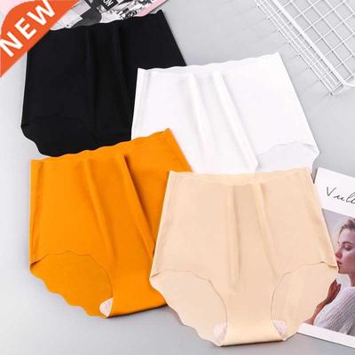 High-waisted Abdomen Seamless Ice Silk Underwear Women&#