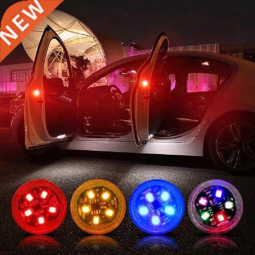 A Pair Waterproof Door Warning Light Without Wiring Led
