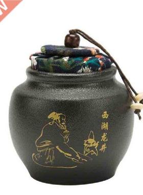 Tea Container jar Kitchen Drinkware Home Decor Ceramic Tea
