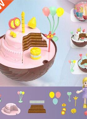 Random Color Plastic Mini Mini World Series Dollhouse