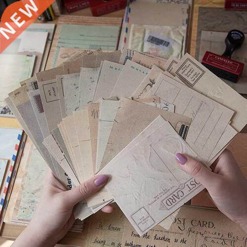 Yoofun 60pcs/pack Vintage Material Paper for Scrapbooking Jo
