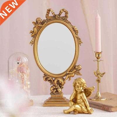 European Retro Desktop Makeup Mirror Decorative Mirror
