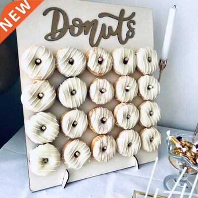 Wooden Donut Wall Rustic Wedding Decoration Table Donut