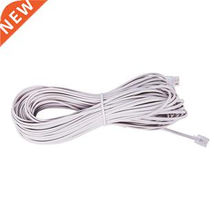 Flexile RJ11 6P2C Telephone Extension Cale 19M White