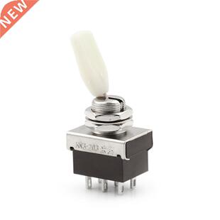 AC 250V 3A 3 Position ON/OFF/ON DPDT Flat Handle Toggle Swit