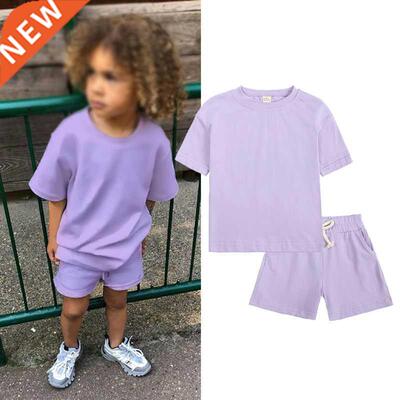 Children oy Clothing Sets Summer Short Sleeve T-shirts and
