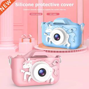 Kids Camera Cute Toys Horse Mini Digital Camera HD IPS Scree