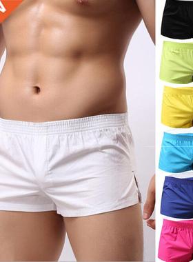 2022 Casual Men's Beach Shorts Men Summer Breathable Cotton