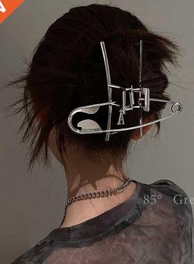 Large pin metal hairpin back head grabbing clip net celebrit