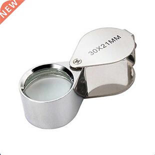 30X Eye Magnifier Jewelry Coins Stamp Loupe Magnifier Triple