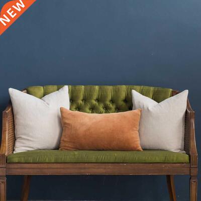Cozy Velvet 0×50 Cushion Cover Lumbar Pillows Solid White