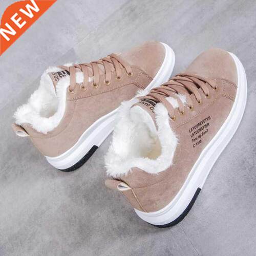 Women's Shoes Winter Women Boots Warm Fur Plush Lady Casual