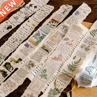 Vintage Plant English Poetry Washi Tape Japanese Sulphuric A