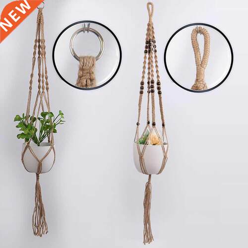 Handmade Macrame Plant Hanger Flower Pot Hanger for Wall Dec