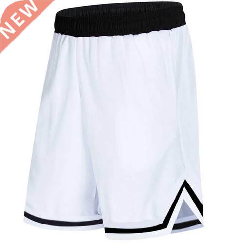 2021 Men	s New Black/White Basketball Shorts Causal H