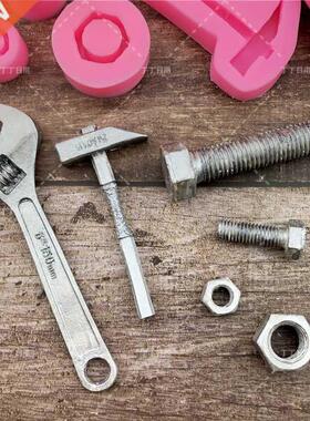 Household Screws Hammer Wrench Mold Silicone Fondant Chocola