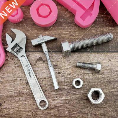 Household Screws Hammer Wrench Mold Silicone Fondant Chocola