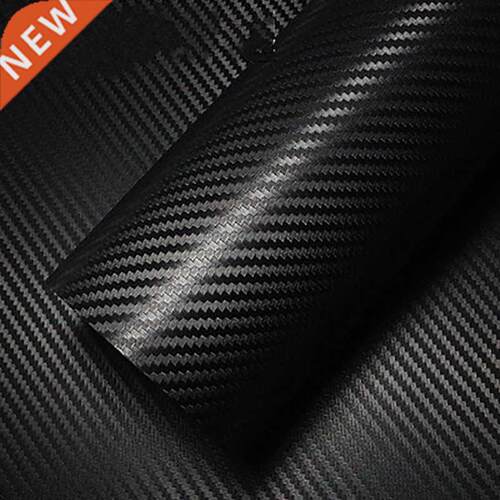 30cmx127cm 3D Carbon Fiber Vinyl Car Wrap Sheet Roll Film Ca