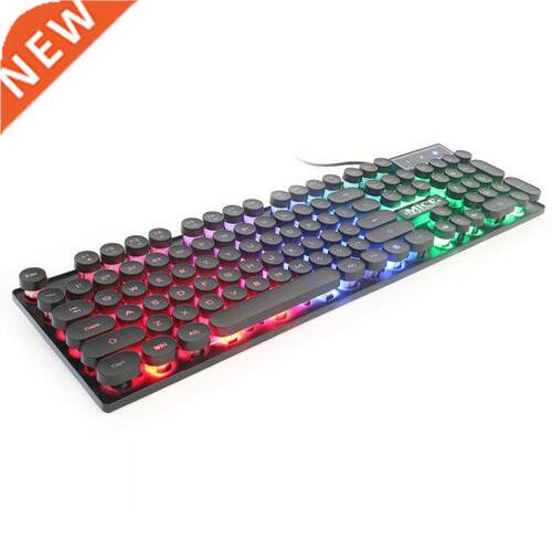 2021 New USB Wired Gaming Keyboard 104 Keys RGB Backlit Mech