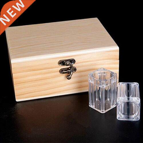 Coin Collection Wooden Case Coins Holder Storage Box