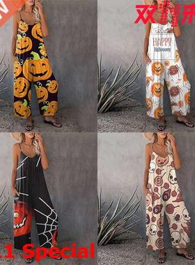 Fall 2021 New women's Christmas jumpsuit圣诞节女士性感连体裤