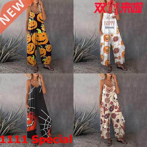 Fall 2021 New women's Christmas jumpsuit圣诞节女士性感连体裤