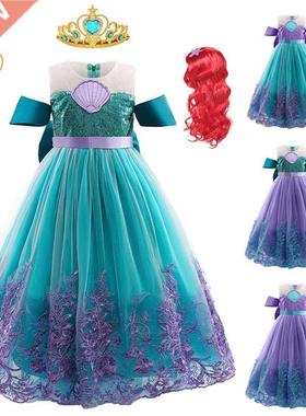 Girl Princess Dress Mermaid Girl iel Dress The Little Merm