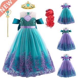 Girl Princess Dress Mermaid Girl iel Dress The Little Merm