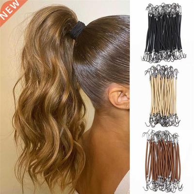 5/10pcs Ponytail Rubber Elastic Hook Hair Bands For Women Gu